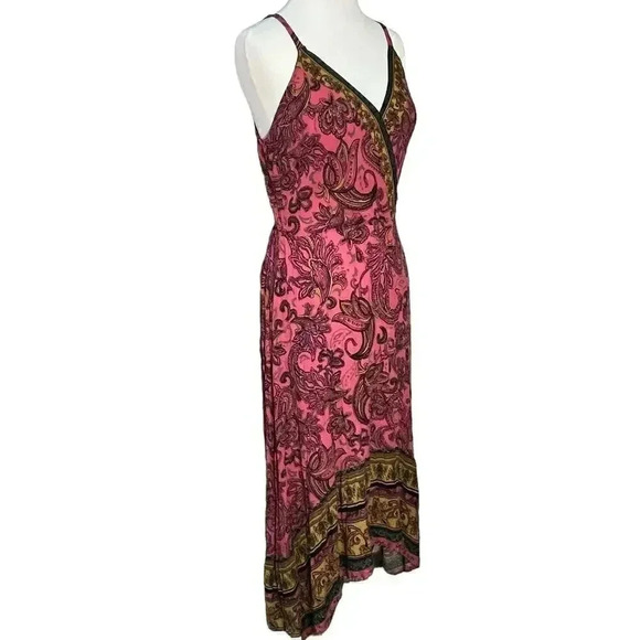 Maurices Paisley High Low Midi Dress‎ Medium - Picture 4 of 9